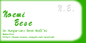 noemi bese business card
